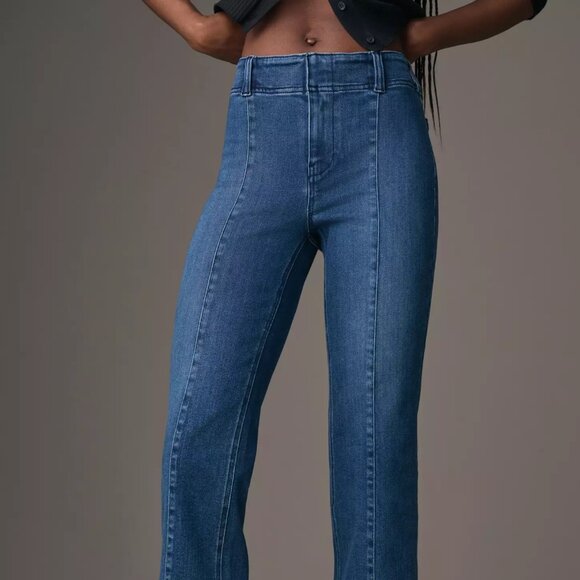 Pilcro Slim 70s High-Rise Crop Flare Jeans - Picture 12 of 12